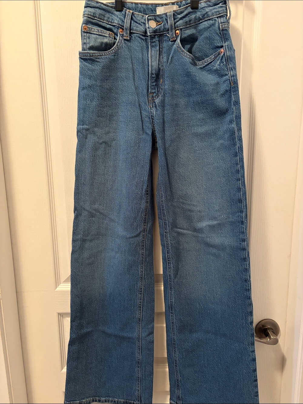 H&M Women’s Medium Blue Wide Leg Jeans